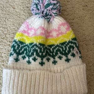 Colorful Knit Pom-Pom Beanie